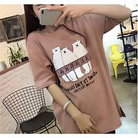 womens casualdaily simple summer t shirt solid round neck short sleeve ...