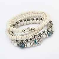 womens wrap bracelet jewelry fashion pearl rhinestone alloy irregular  ...
