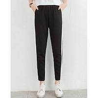 womens mid rise strenchy active pants active loose color block