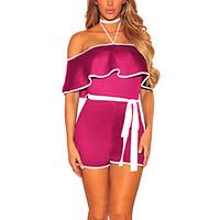 womens high rise going out club holiday romperssexy simple street chic ...