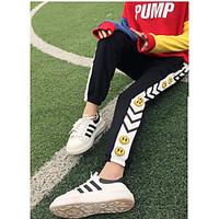 womens mid rise micro elastic sweatpants pants active loose print