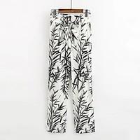 Women\'s Slim Jeans Pants, Going out Casual/Daily Simple Street chic Solid Mid Rise Zipper Polyester Micro-elastic Fall Winter