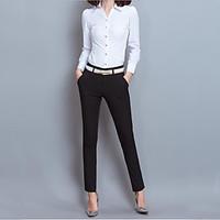 Women\'s OL Slim Trousers Solid Business Long Pants for Female