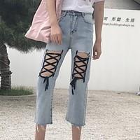 womens mid rise micro elastic jeans pants street chic sexy straight ri ...