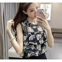 womens going out party vintage street chic blouse solid print round ne ...