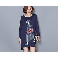 womens going out holiday vintage chinoiserie t shirt solid print round ...