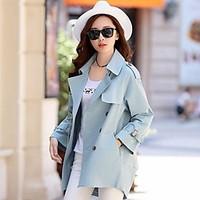 womens casualdaily work vintage simple fall winter coat solid notch la ...