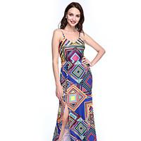 womens bohocut out going out boho split backless beach sheath dress pr ...