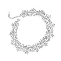womens chain necklaces alloy rhinestone simulated diamond fashion gold ...