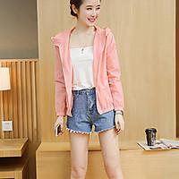 womens going out sports simple cute spring summer trench coat solid ho ...