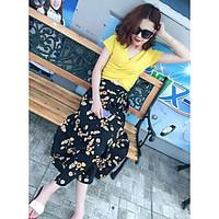 womens mid rise midi skirts cute chinoiserie bodycon mesh print