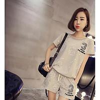 womens going out casualdaily sports vintage cute street chic summer t  ...