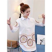 womens casualdaily simple shirt solid boat neck length sleeve cotton