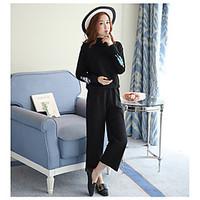 womens casualdaily active spring summer hoodie pant suits solid crew n ...