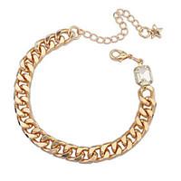 womens chain bracelet jewelry fashion bohemian gem alloy irregular jew ...