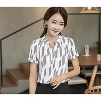 womens casualdaily simple summer t shirt striped v neck short sleeve o ...