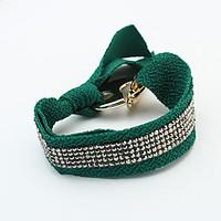 womens leather bracelet jewelry fashion leather rhinestone alloy irreg ...