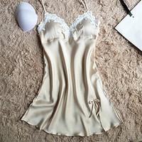 womens satin silk nightwear sexymedium polyester