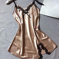 womens satin silk nightwear sexythin polyester