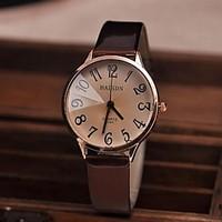 Women\'s Watch Vintage Big Numbers Quartz PU Band(Assorted Colors) Cool Watches Unique Watches Fashion Watch Strap Watch