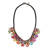 Women\'s Pendant Necklaces Statement Necklaces Alloy Star Euramerican Statement Jewelry Red Light Green Jewelry Birthday Daily 1pc