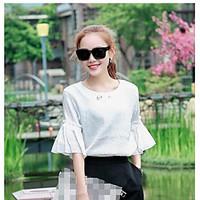 womens going out casualdaily beach vintage cute street chic blouse sol ...