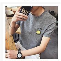 womens going out simple t shirt solid round neck short sleeve cotton