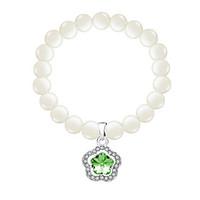 Women\'s Chain Bracelet Strand Bracelet Jewelry Natural Handmade Fashion Vintage Pearl Crystal Alloy Oval Irregular Jewelry 147Wedding