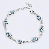 Women\'s Chain Bracelet Jewelry Natural Handmade Fashion Vintage Crystal Alloy Oval Irregular Jewelry 147Wedding Party Anniversary