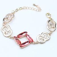 Women\'s Chain Bracelet Jewelry Natural Handmade Fashion Vintage Crystal Alloy Oval Irregular Jewelry 147Wedding Party Anniversary