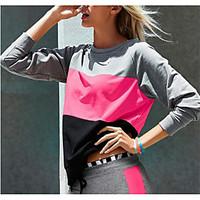 womens casualdaily sports sweatshirt print check pattern round neck st ...