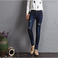 womens high rise micro elastic chinos pants street chic skinny solid