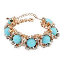 womens chain bracelet jewelry fashion vintage gem rhinestone alloy irr ...