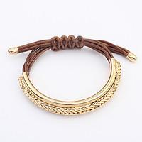 Women\'s Leather Bracelet Jewelry Fashion Vintage Leather Alloy Irregular Jewelry For Party Special Occasion Gift 1pc
