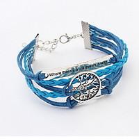 Women\'s Wrap Bracelet Jewelry Fashion Leather Alloy Irregular Jewelry For Party Special Occasion Gift 1pc