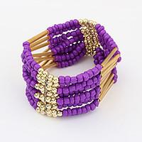 Women\'s Wrap Bracelet Jewelry Fashion Bohemian Gem Alloy Irregular Jewelry For Party Special Occasion Gift 1pc