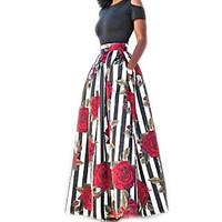 womens casualdaily simple two piece dress floral print round neck maxi ...