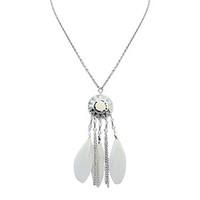 Women\'s Pendant Necklaces Jewelry Jewelry Gem Feather Alloy Euramerican Fashion Personalized Jewelry For Party Special Occasion Gift 1pc
