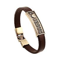 womens mens leather bracelet friendship vintage leather round jewelry  ...