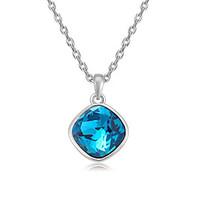 womens pendant necklaces jewelry square jewelry crystal alloy unique d ...