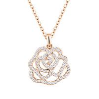Women\'s Pendant Necklaces Jewelry Flower Jewelry Rhinestone Alloy Unique Design Euramerican Fashion Jewelry 147Party Other Ceremony