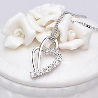 Women\'s Pendant Necklaces Jewelry Heart Jewelry Rhinestone Alloy Unique Design Euramerican Fashion Jewelry 147Party Other Ceremony