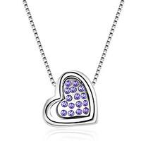 Women\'s Pendant Necklaces Jewelry Heart Jewelry Rhinestone Alloy Unique Design Euramerican Fashion Jewelry 147Party Other Ceremony