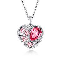 womens pendant necklaces jewelry heart jewelry crystal alloy unique de ...