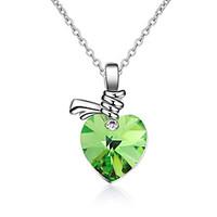 Women\'s Pendant Necklaces Jewelry Heart Jewelry Crystal Alloy Unique Design Euramerican Fashion Jewelry 147Party Other Ceremony Evening