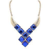 womens pendant necklaces acrylic alloy fashion dark blue gray blue jew ...
