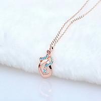 Women\'s Pendant Necklaces Jewelry Heart Jewelry Rhinestone Alloy Unique Design Euramerican Fashion Jewelry 147Party Other Ceremony