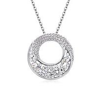 Women\'s Pendant Necklaces Jewelry Round Jewelry Crystal Alloy Unique Design Euramerican Fashion Jewelry 147Party Other Ceremony Evening