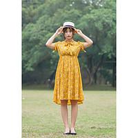 womens valentine going out vintage cute a line dress floral stand knee ...