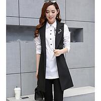 womens business daily casual simple spring shirt solid shirt collar lo ...